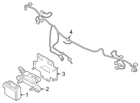 2023 BMW 330e xDrive Electrical Components - Front Bumper Diagram 3