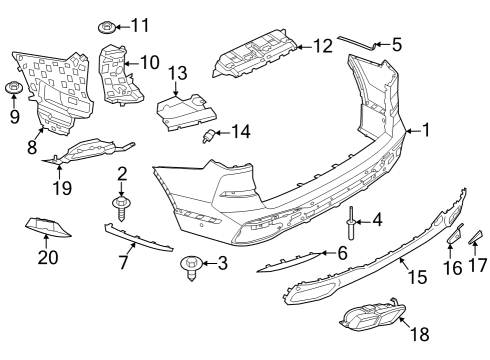 2024 BMW X7 Bumper & Components - Rear Diagram 1