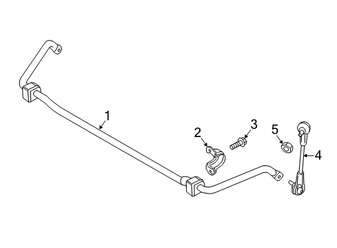 2021 BMW i3 Stabilizer Bar & Components - Front Diagram