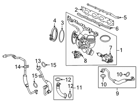 2024 BMW 228i Gran Coupe Turbocharger & Components Diagram 2