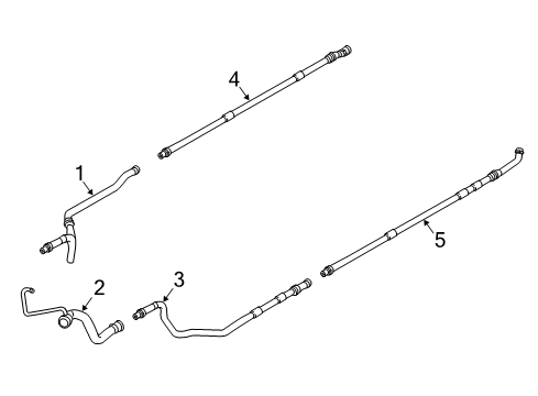 2021 BMW i3s Coolant Lines Diagram