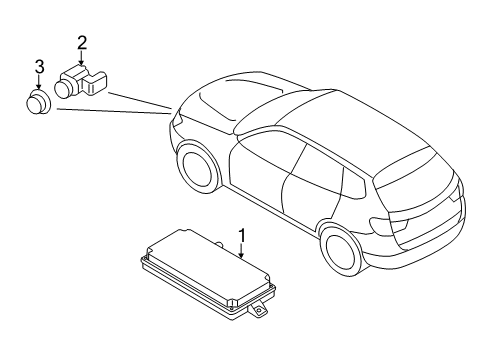 2021 BMW X4 Parking Aid Diagram 2