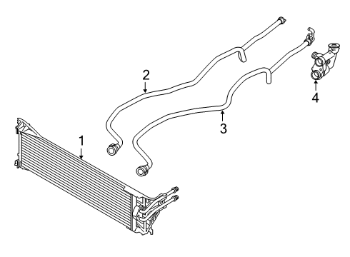 2021 BMW X7 Oil Cooler Diagram 1