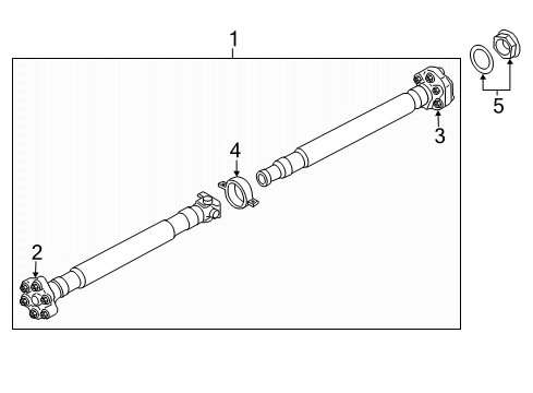 2023 BMW 330e xDrive Drive Shaft - Rear Diagram