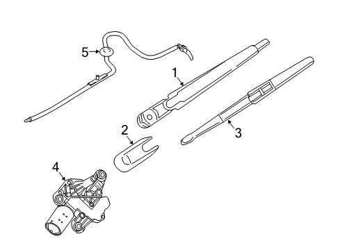 2021 BMW i3s Wiper & Washer Components Diagram 1