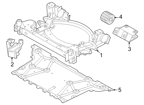 2023 BMW i4 Suspension Mounting - Front Diagram 2