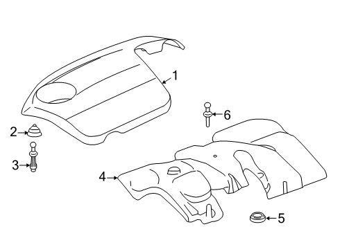 2021 BMW M2 Engine Appearance Cover Diagram