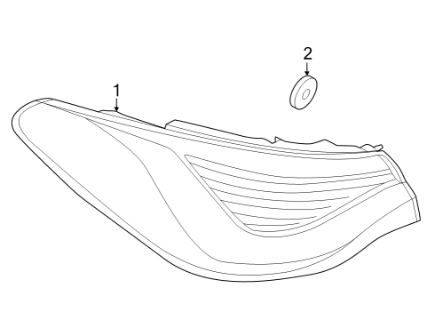 2022 BMW M440i Gran Coupe Tail Lamps Diagram