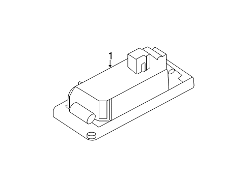 2023 BMW X3 M License Lamps Diagram