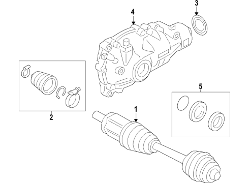 2022 BMW X6 M Front Axle, Axle Shafts & Joints, Differential, Drive Axles, Propeller Shaft Diagram