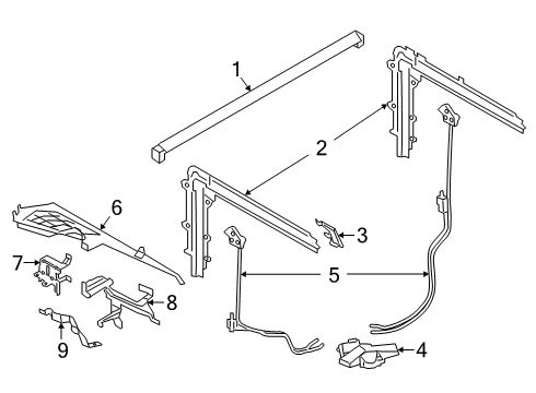 2021 BMW X5 Cargo Cover Diagram