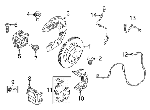 2023 BMW M240i xDrive Rear Brakes Diagram 2