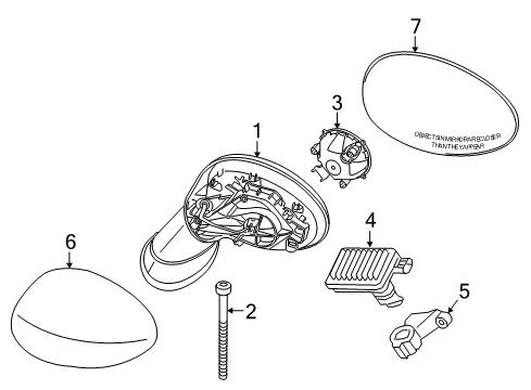 Cover, Mirror, Right, Lhd Diagram for 51142352644