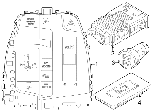 2024 BMW X1 USB PORT Diagram for 84105A84181