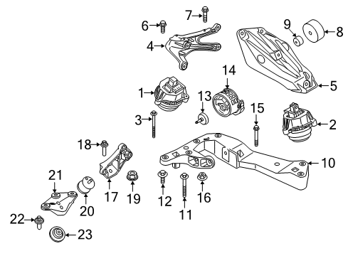 2023 BMW X3 M RP REMAN AUTOMATIC TRANSMISS Diagram for 24005A450D4