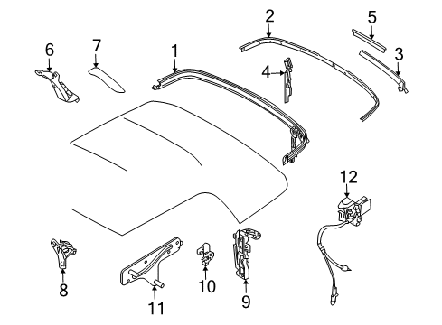 Molding Left Diagram for 54347375319