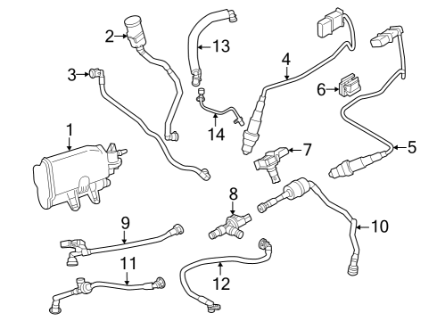 2023 BMW 430i xDrive Gran Coupe Emission Components Diagram