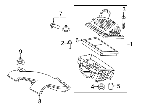 2021 BMW X2 Air Intake Diagram 1