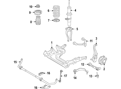 2019 BMW M5 WHEEL HUB WITH BEARING, FRON Diagram for 31108098971