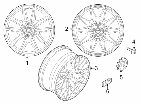 2023 BMW M3 Wheels Diagram 3