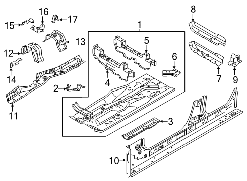 2022 BMW X4 Floor Diagram