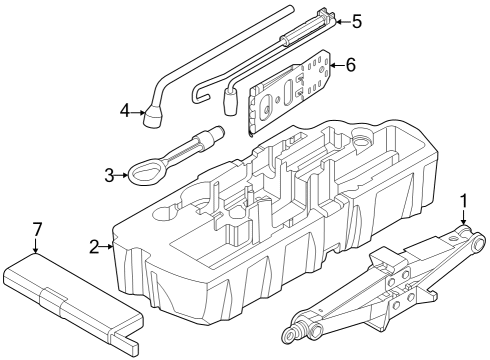 2024 BMW X1 Jack & Components Diagram