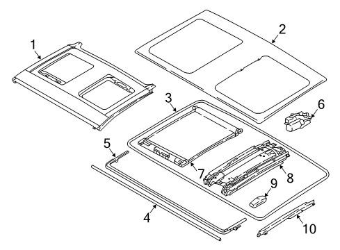 2021 BMW i3 Sunroof Diagram