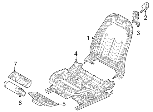 2024 BMW 430i xDrive Gran Coupe Tracks & Components Diagram 1