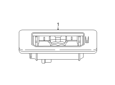 2023 BMW X2 License Lamps Diagram