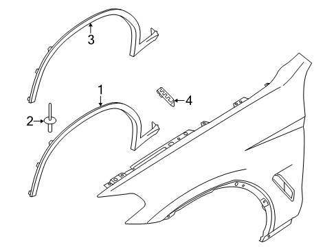 2022 BMW X4 Insert Left Front Diagram for 51777885219