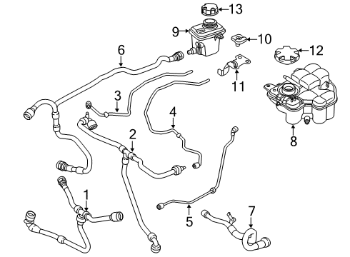 2023 BMW M5 Hoses, Lines & Pipes Diagram