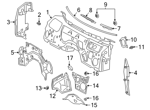 2022 BMW Z4 Cowl Diagram 1