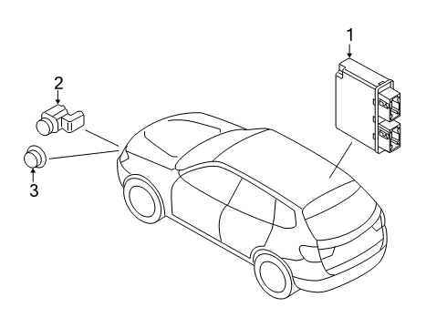 2021 BMW X7 Parking Aid Diagram 1