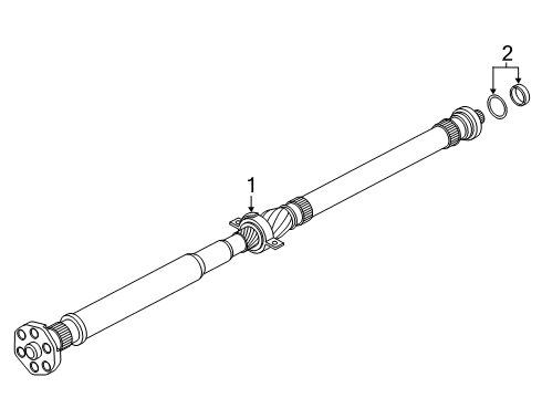 2022 BMW Z4 Drive Shaft - Rear Diagram