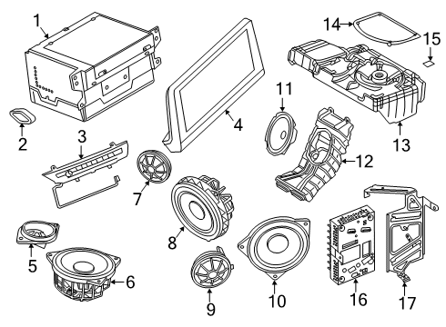 2019 BMW i8 RP HEAD UNIT HIGH 2 Diagram for 65125A24049