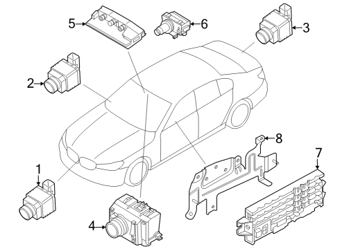 2023 BMW 760i xDrive Electrical Components Diagram 1