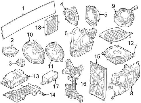 2024 BMW 760i xDrive Sound System Diagram