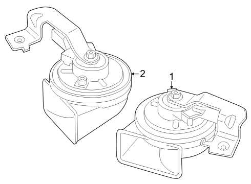 2024 BMW i4 Horn Diagram