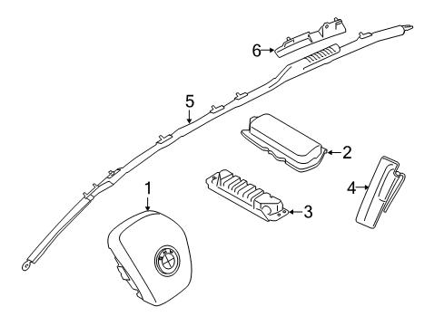 2021 BMW i3 Air Bag Components Diagram 1