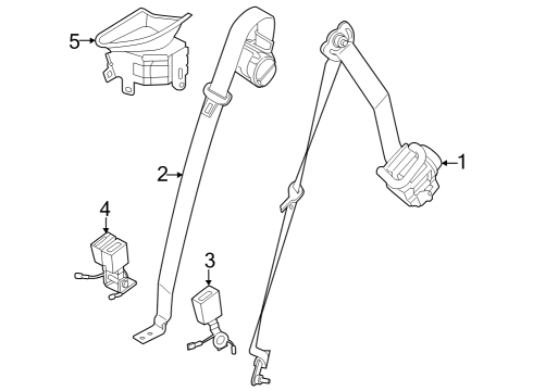 2023 BMW iX Countersunk Screw Diagram for 07119907270