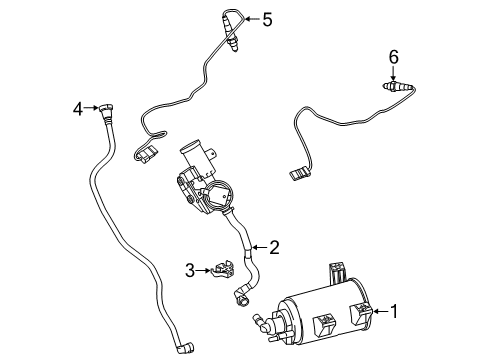 2024 BMW M8 Emission Components Diagram