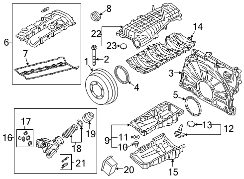 2024 BMW 840i xDrive Engine Parts Diagram