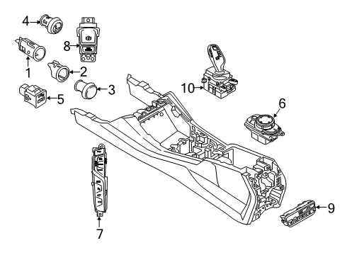 2021 BMW X4 Parking Brake Diagram 1