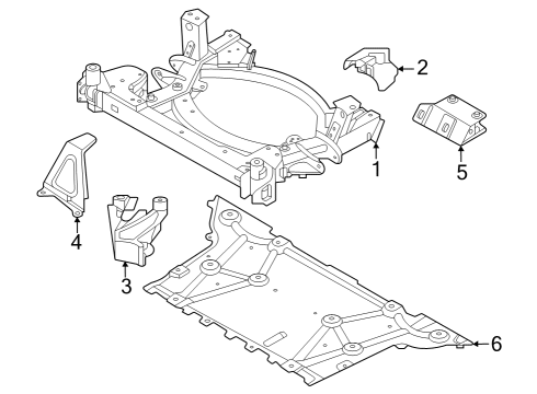 2023 BMW i4 Suspension Mounting - Front Diagram 1