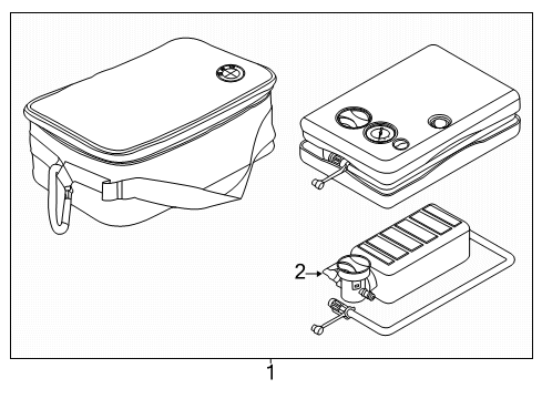 2024 BMW X5 M TIRE INFLATING BOTTLE Diagram for 71105A12A27