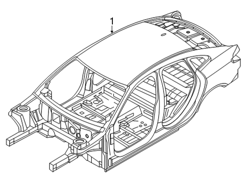 2022 BMW 228i Gran Coupe Body Shell Diagram