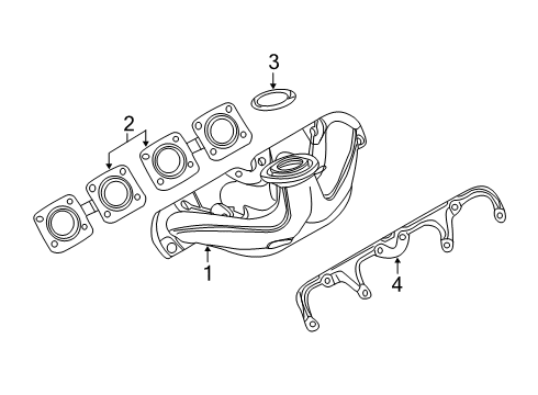 2021 BMW M850i xDrive Exhaust Manifold Diagram