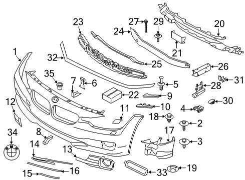 2015 BMW 328d xDrive ADHESIVE SET K6 Diagram for 83195A547C4