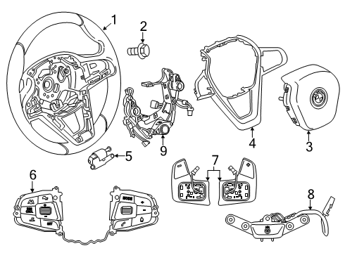 2022 BMW X4 Steering Column & Wheel, Steering Gear & Linkage Diagram 5