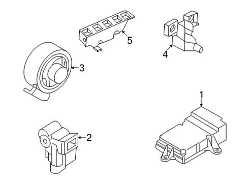 2023 BMW 230i Air Bag Components Diagram 1